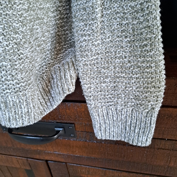 Reitmans Knit Sweater Women's XL Green Crewneck Cozy Neutral Heathered - Picture 6 of 11